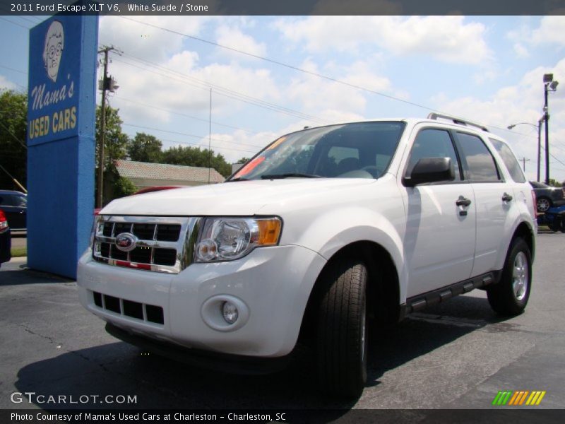 White Suede / Stone 2011 Ford Escape XLT V6