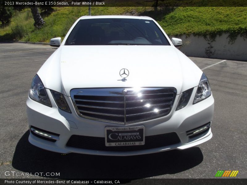 Polar White / Black 2013 Mercedes-Benz E 350 Sedan