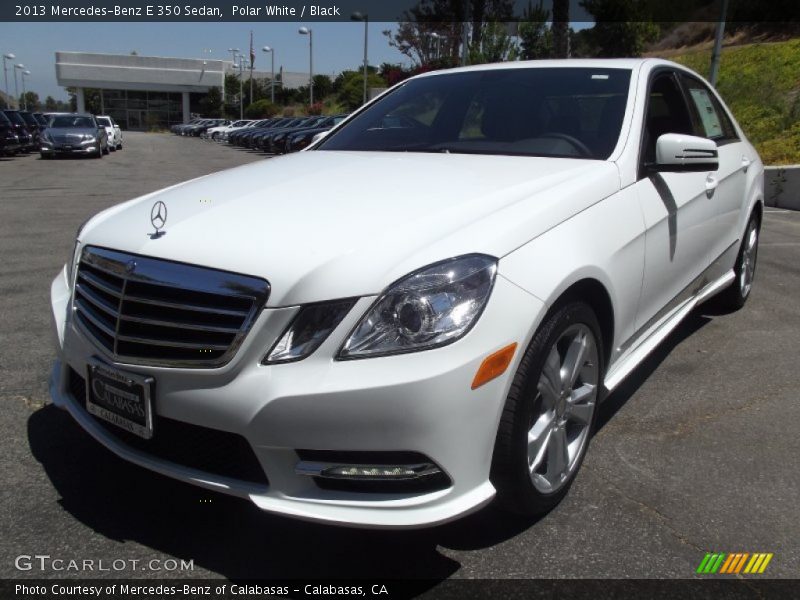 Polar White / Black 2013 Mercedes-Benz E 350 Sedan