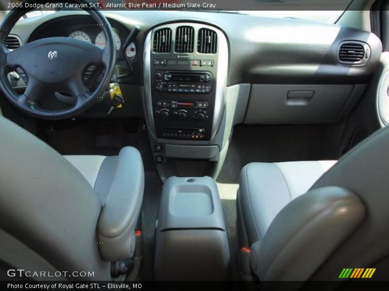 Atlantic Blue Pearl / Medium Slate Gray 2006 Dodge Grand Caravan SXT