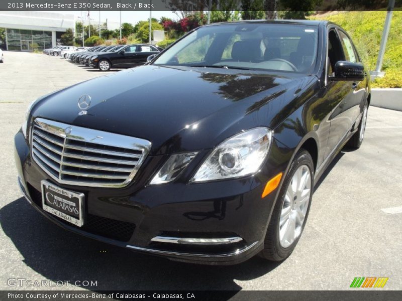 Black / Black 2013 Mercedes-Benz E 350 Sedan