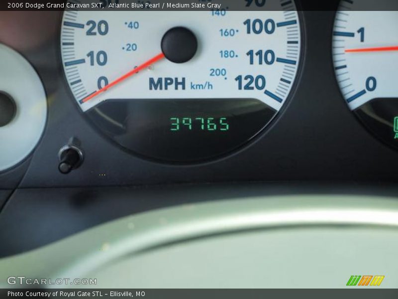 Atlantic Blue Pearl / Medium Slate Gray 2006 Dodge Grand Caravan SXT