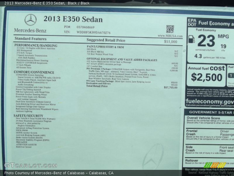 Black / Black 2013 Mercedes-Benz E 350 Sedan