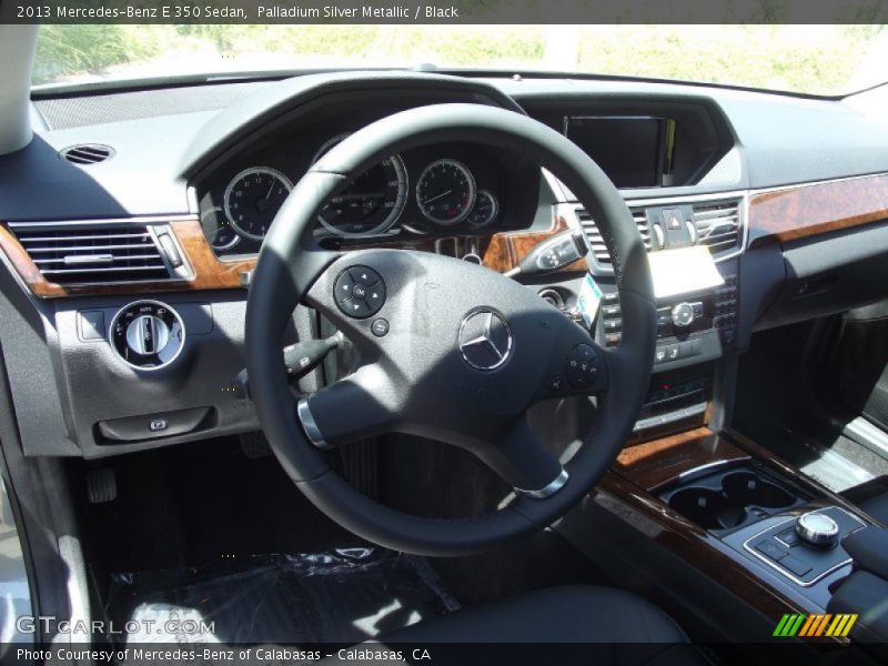 Palladium Silver Metallic / Black 2013 Mercedes-Benz E 350 Sedan