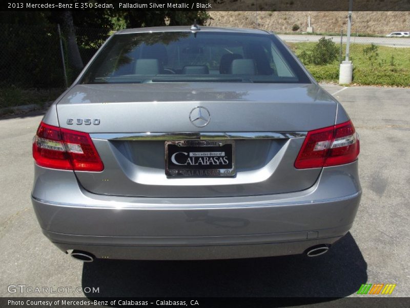 Palladium Silver Metallic / Black 2013 Mercedes-Benz E 350 Sedan