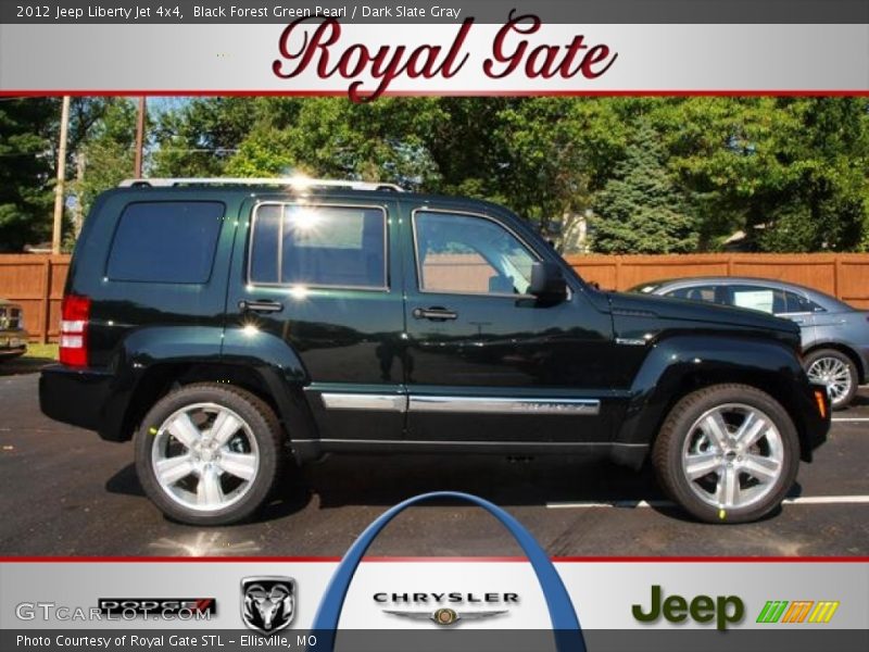 Black Forest Green Pearl / Dark Slate Gray 2012 Jeep Liberty Jet 4x4