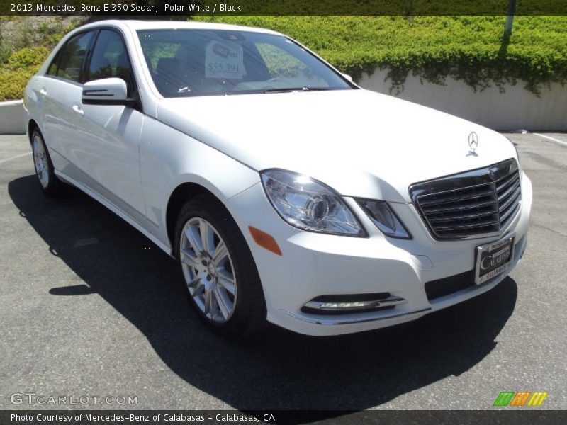 Polar White / Black 2013 Mercedes-Benz E 350 Sedan