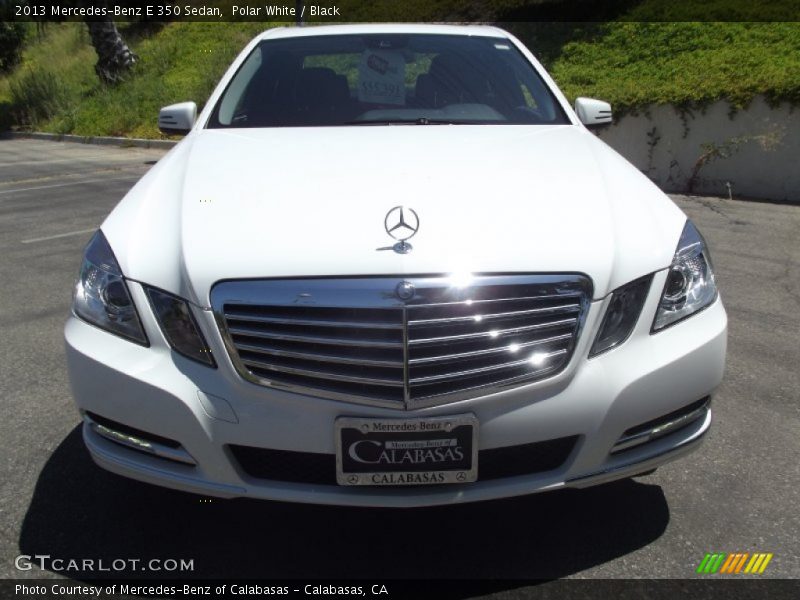 Polar White / Black 2013 Mercedes-Benz E 350 Sedan