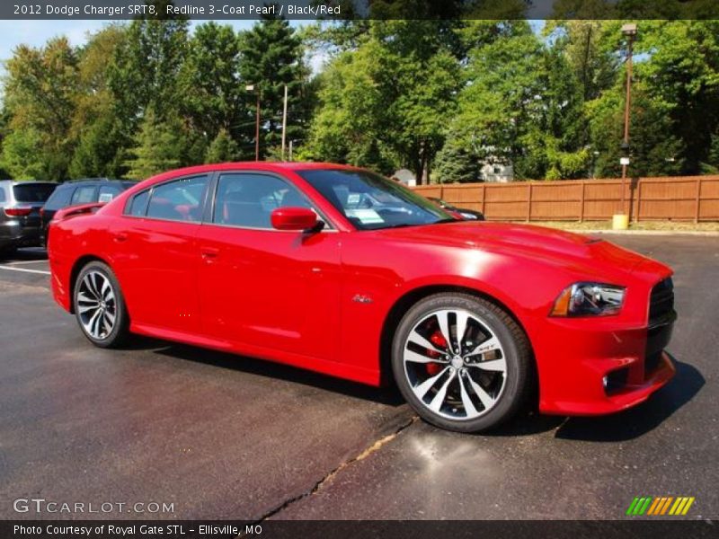 Redline 3-Coat Pearl / Black/Red 2012 Dodge Charger SRT8