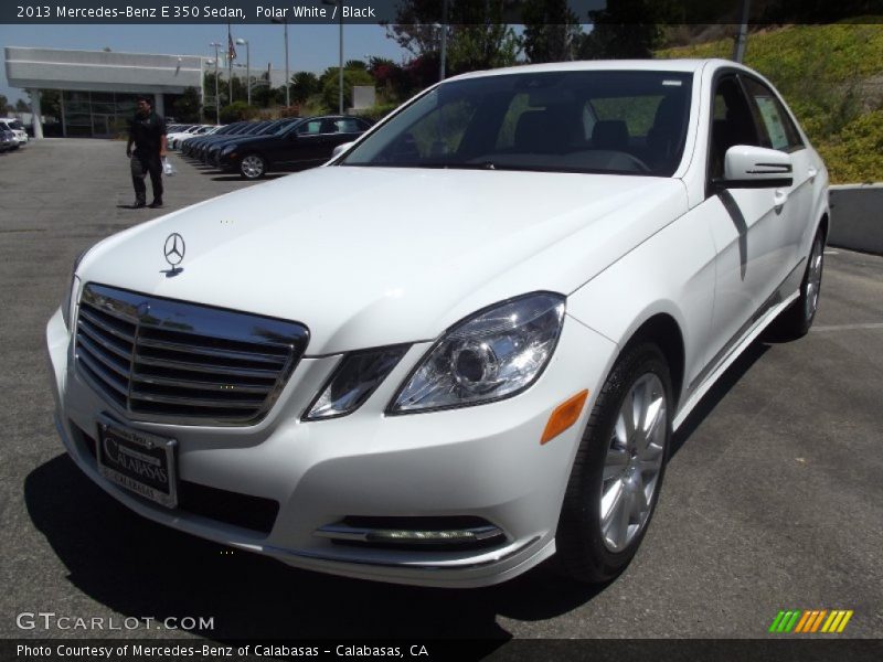 Polar White / Black 2013 Mercedes-Benz E 350 Sedan