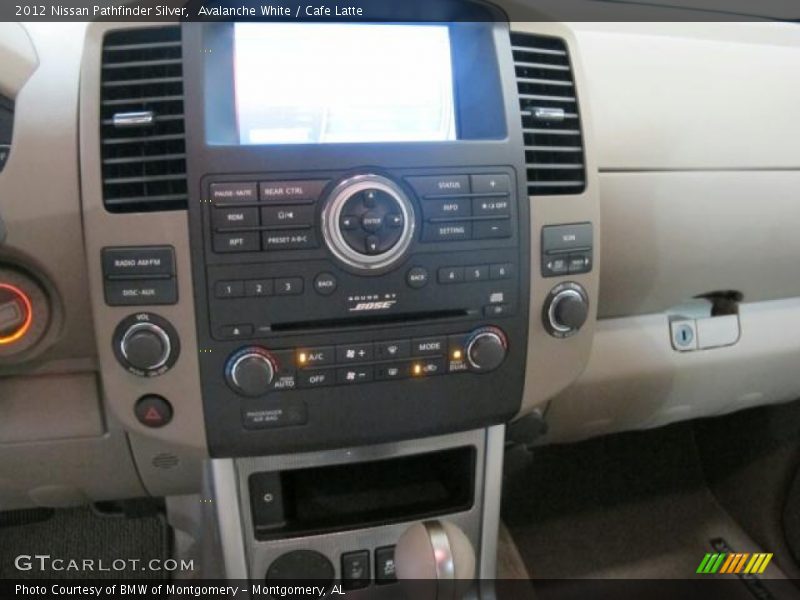 Avalanche White / Cafe Latte 2012 Nissan Pathfinder Silver