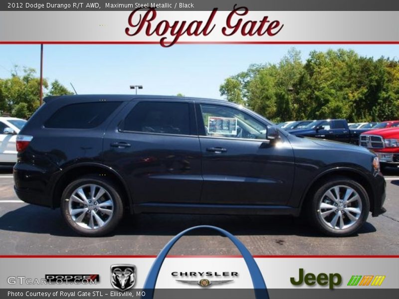 Maximum Steel Metallic / Black 2012 Dodge Durango R/T AWD