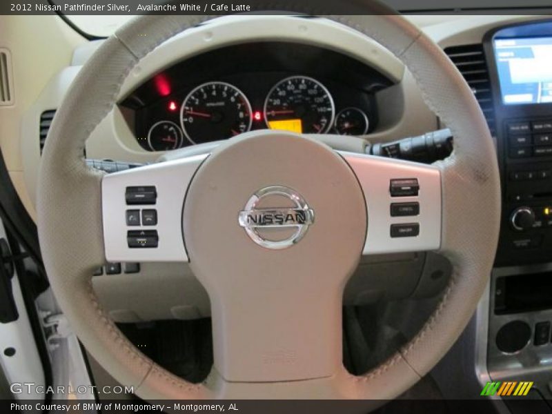 Avalanche White / Cafe Latte 2012 Nissan Pathfinder Silver