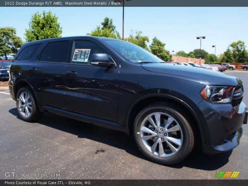 Maximum Steel Metallic / Black 2012 Dodge Durango R/T AWD