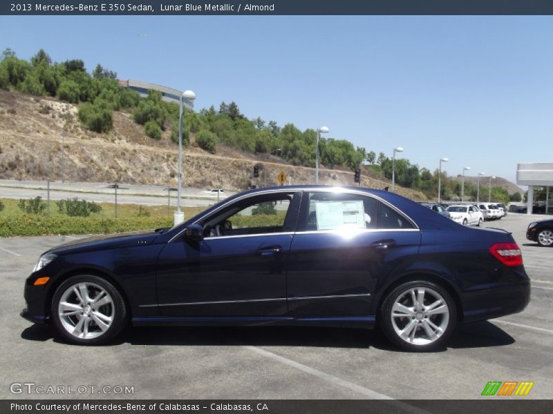 Lunar Blue Metallic / Almond 2013 Mercedes-Benz E 350 Sedan