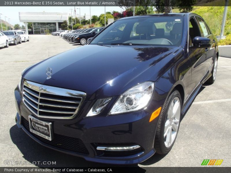 Lunar Blue Metallic / Almond 2013 Mercedes-Benz E 350 Sedan