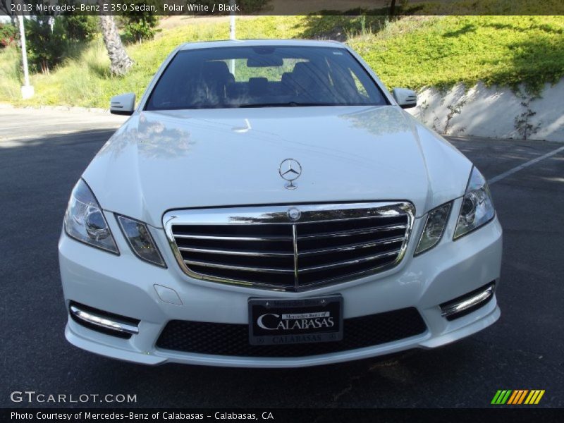 Polar White / Black 2013 Mercedes-Benz E 350 Sedan