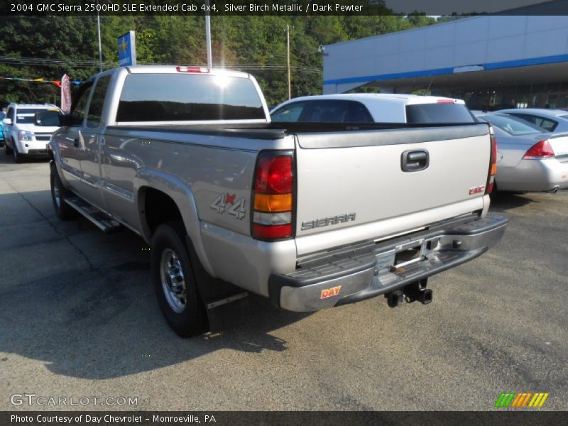 Silver Birch Metallic / Dark Pewter 2004 GMC Sierra 2500HD SLE Extended Cab 4x4
