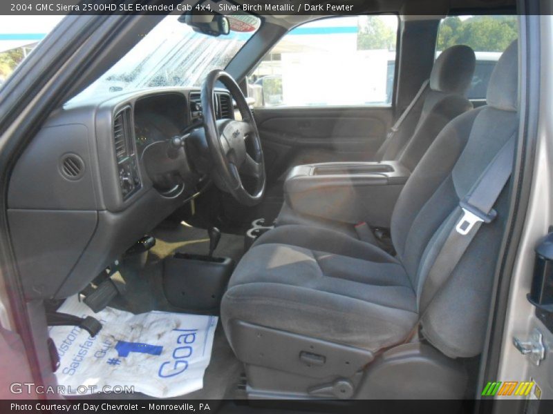 Silver Birch Metallic / Dark Pewter 2004 GMC Sierra 2500HD SLE Extended Cab 4x4