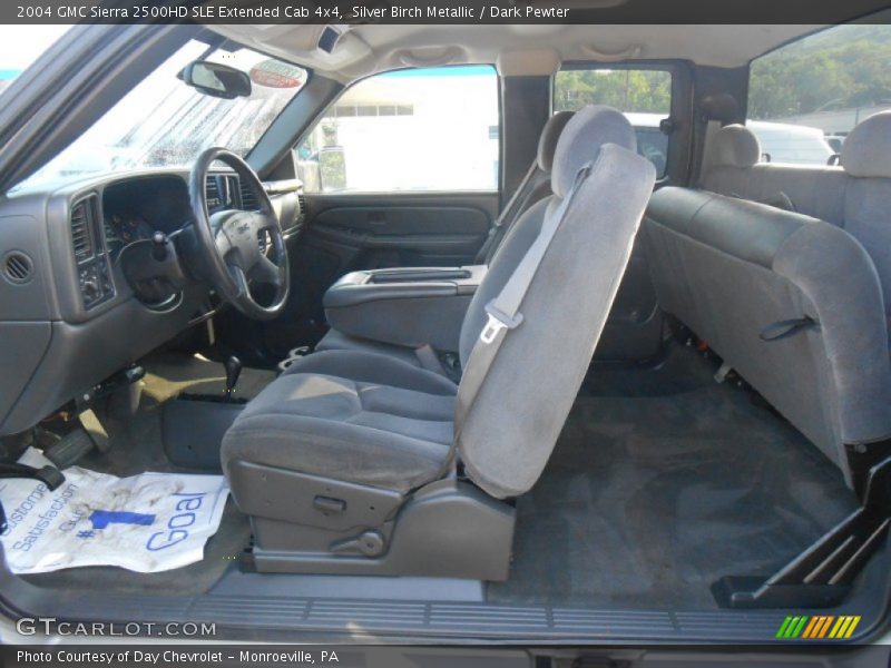 Silver Birch Metallic / Dark Pewter 2004 GMC Sierra 2500HD SLE Extended Cab 4x4