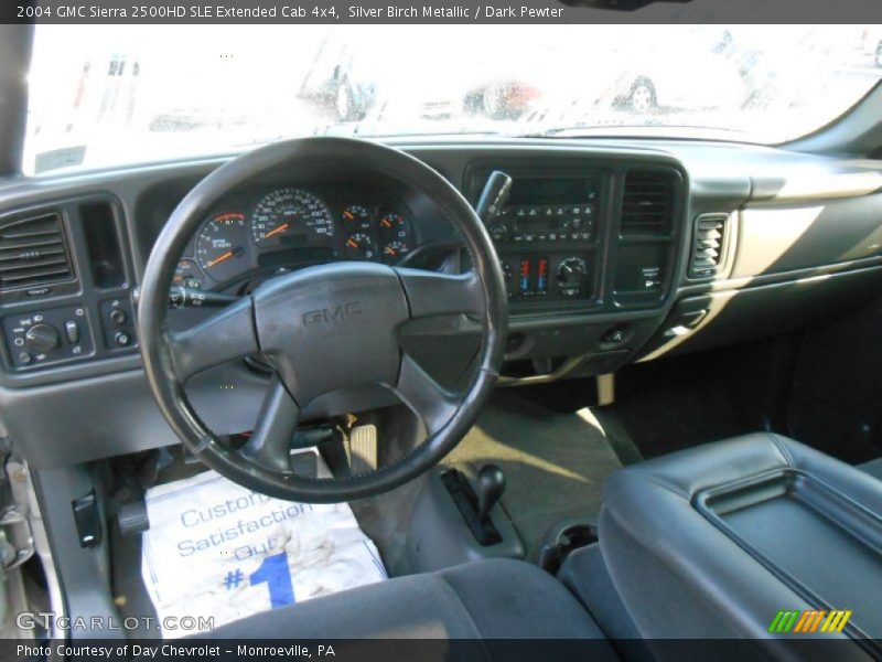 Silver Birch Metallic / Dark Pewter 2004 GMC Sierra 2500HD SLE Extended Cab 4x4