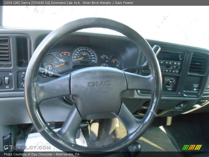 Silver Birch Metallic / Dark Pewter 2004 GMC Sierra 2500HD SLE Extended Cab 4x4