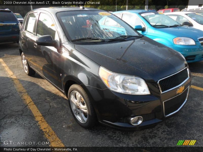 Black Granite Metallic / Charcoal 2009 Chevrolet Aveo Aveo5 LT