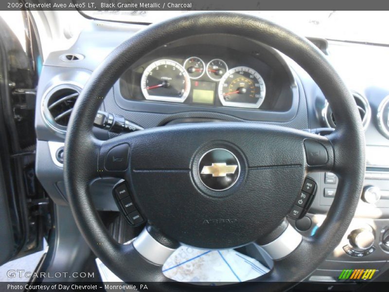 Black Granite Metallic / Charcoal 2009 Chevrolet Aveo Aveo5 LT