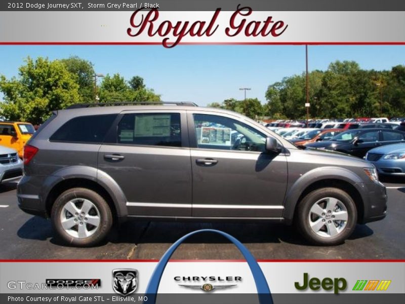 Storm Grey Pearl / Black 2012 Dodge Journey SXT