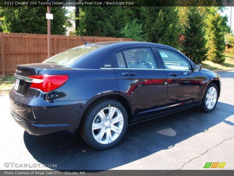 Blackberry Pearl Coat / Black/Light Frost 2012 Chrysler 200 Touring Sedan