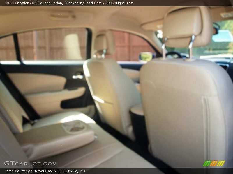 Blackberry Pearl Coat / Black/Light Frost 2012 Chrysler 200 Touring Sedan