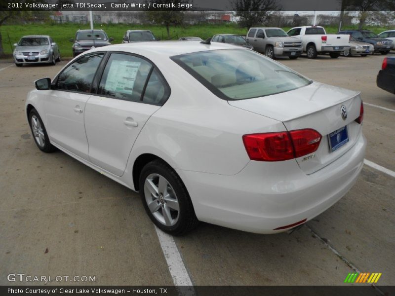 Candy White / Cornsilk Beige 2012 Volkswagen Jetta TDI Sedan