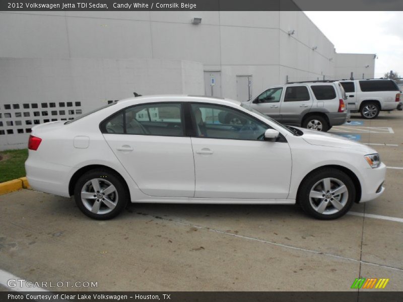 Candy White / Cornsilk Beige 2012 Volkswagen Jetta TDI Sedan
