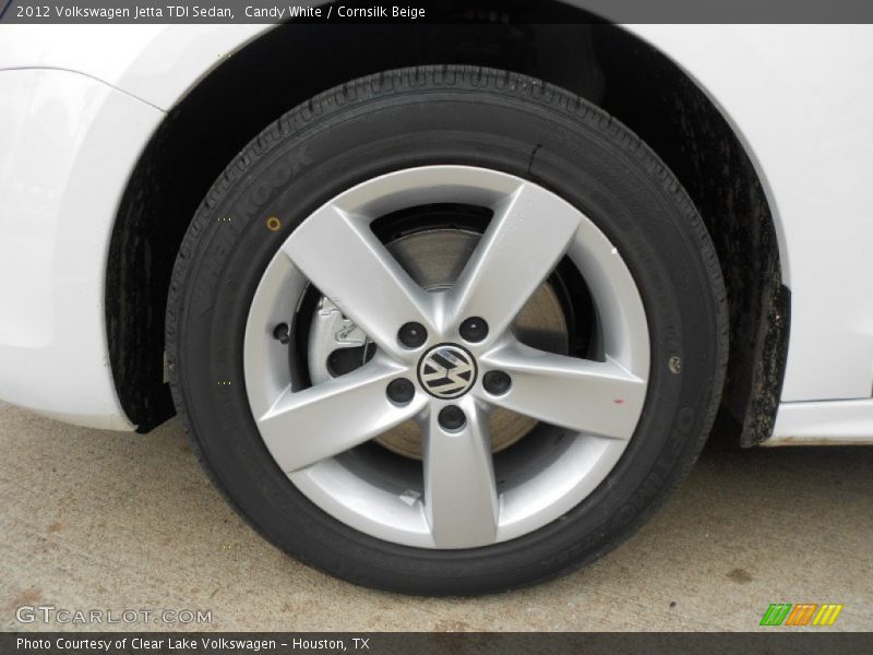 Candy White / Cornsilk Beige 2012 Volkswagen Jetta TDI Sedan