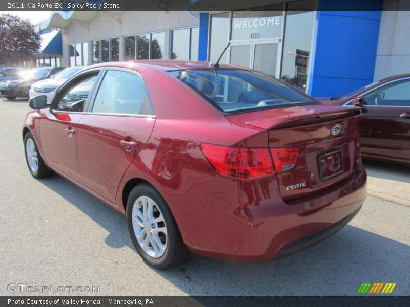 Spicy Red / Stone 2011 Kia Forte EX