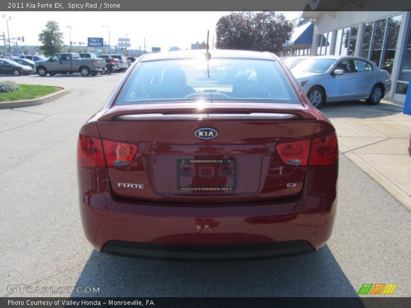 Spicy Red / Stone 2011 Kia Forte EX