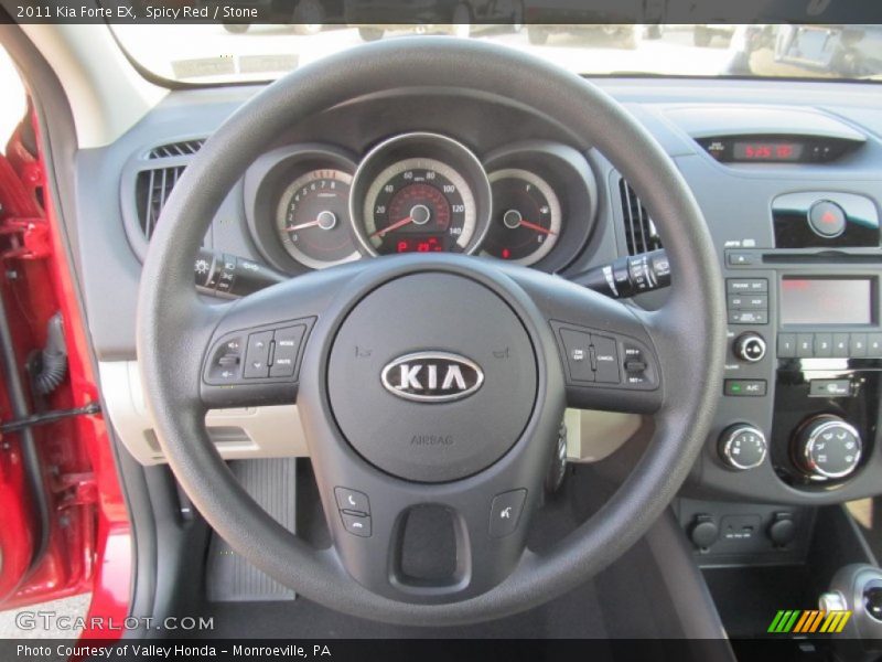 Spicy Red / Stone 2011 Kia Forte EX