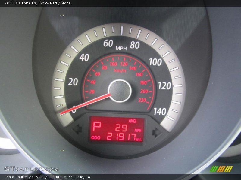 Spicy Red / Stone 2011 Kia Forte EX