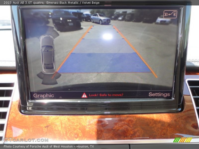 Emerald Black Metallic / Velvet Beige 2013 Audi A8 3.0T quattro