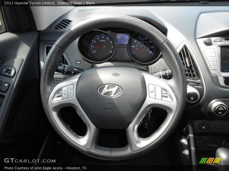 Diamond Silver / Black 2011 Hyundai Tucson Limited