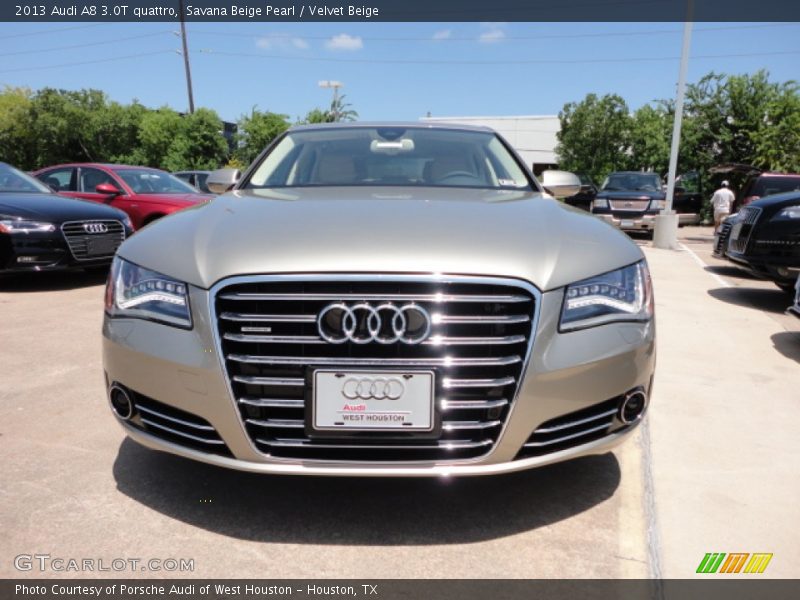 Savana Beige Pearl / Velvet Beige 2013 Audi A8 3.0T quattro
