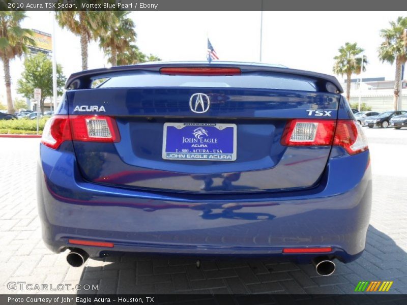 Vortex Blue Pearl / Ebony 2010 Acura TSX Sedan