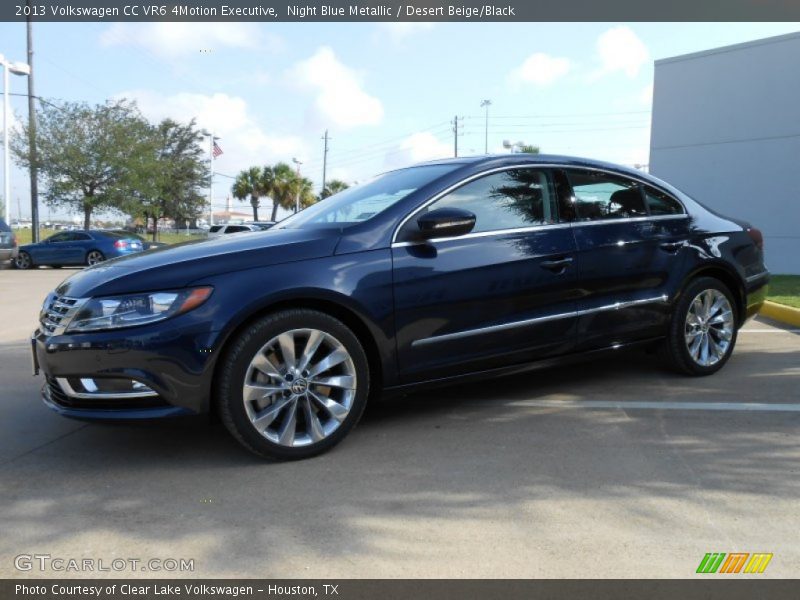 Night Blue Metallic / Desert Beige/Black 2013 Volkswagen CC VR6 4Motion Executive
