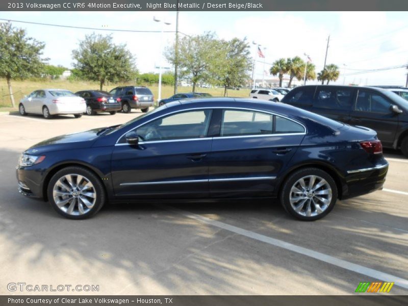 Night Blue Metallic / Desert Beige/Black 2013 Volkswagen CC VR6 4Motion Executive