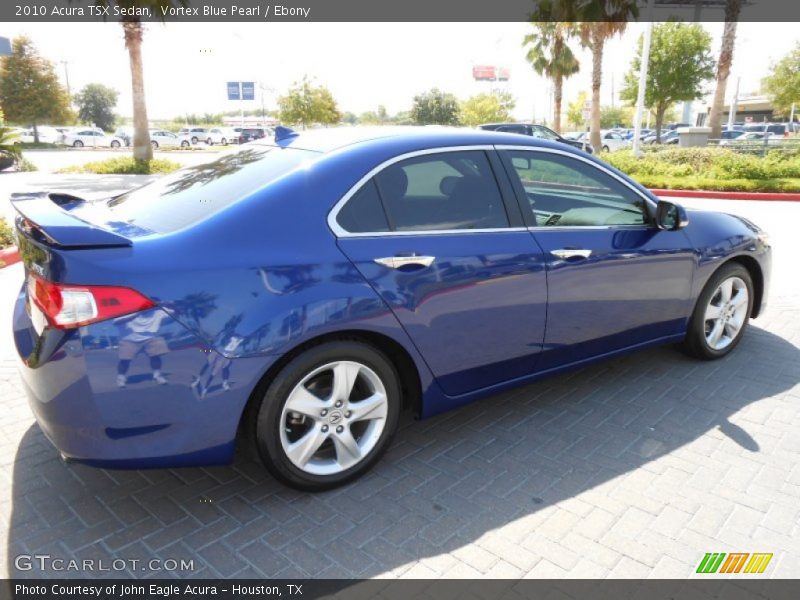 Vortex Blue Pearl / Ebony 2010 Acura TSX Sedan