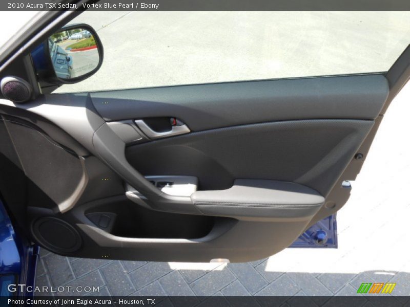 Vortex Blue Pearl / Ebony 2010 Acura TSX Sedan