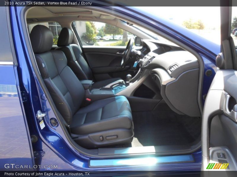 Vortex Blue Pearl / Ebony 2010 Acura TSX Sedan