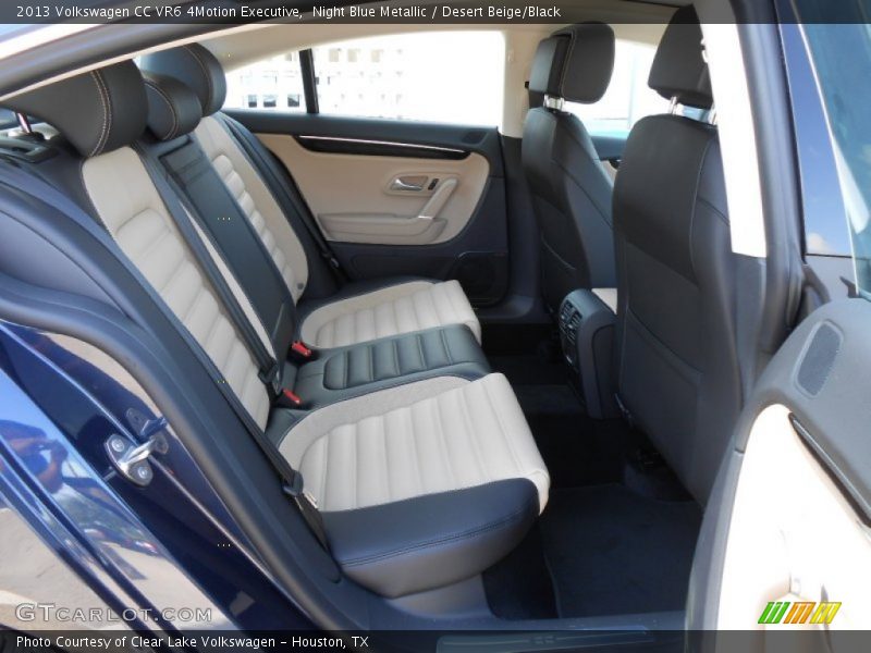 Rear Seat of 2013 CC VR6 4Motion Executive