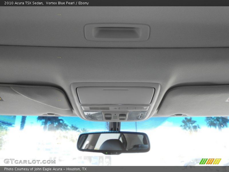 Vortex Blue Pearl / Ebony 2010 Acura TSX Sedan