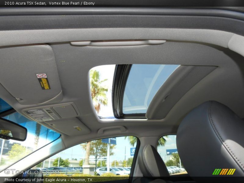 Vortex Blue Pearl / Ebony 2010 Acura TSX Sedan
